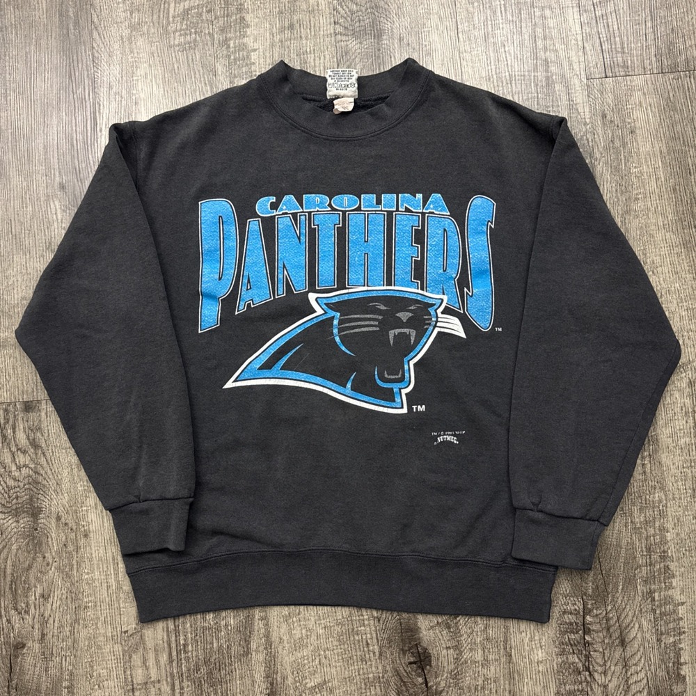 Vintage Carolina Panthers NFL Football Nutmeg Crewneck Sweatshirt 90s M